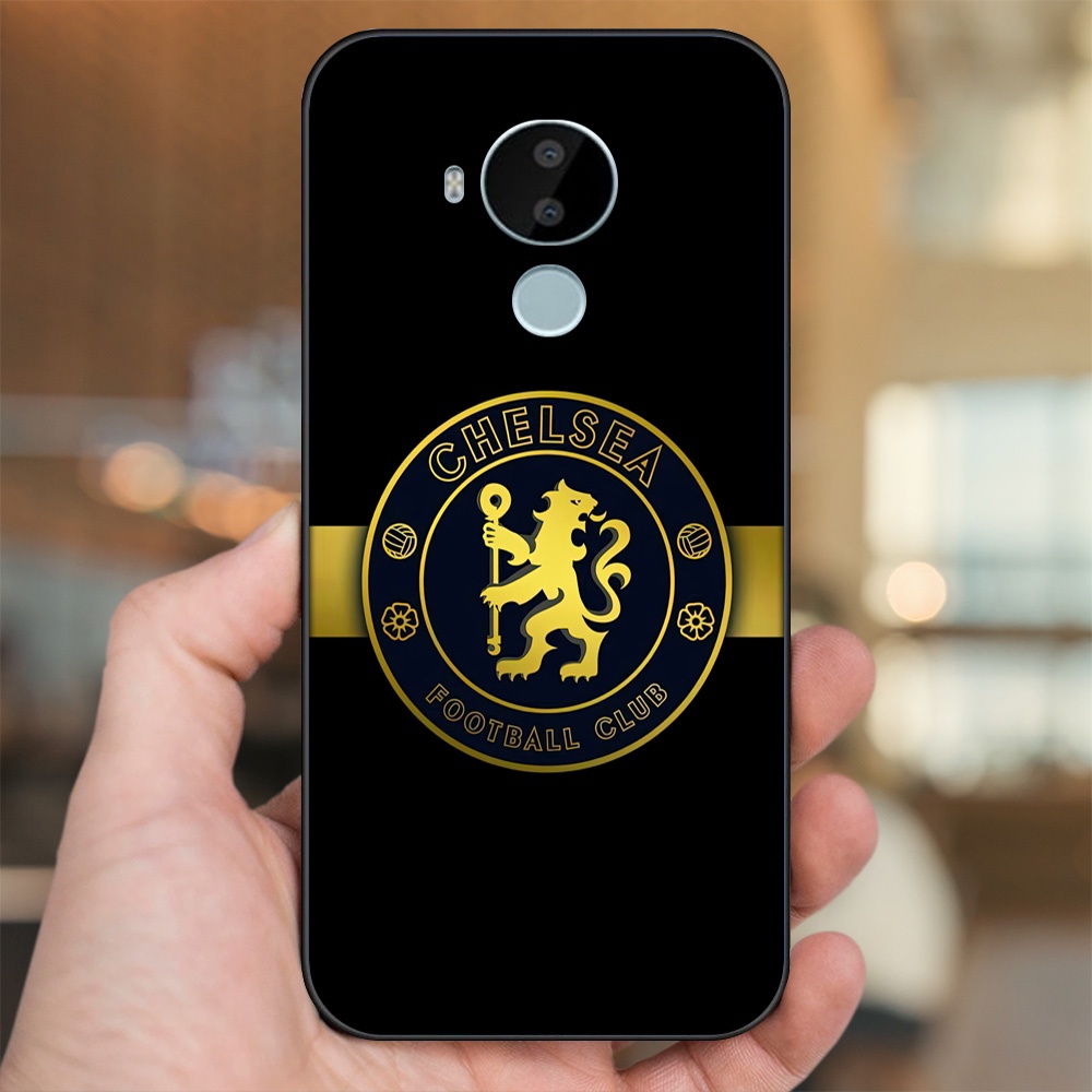 Ốp lưng Nokia C30 viền đen in hình Chelsea FC