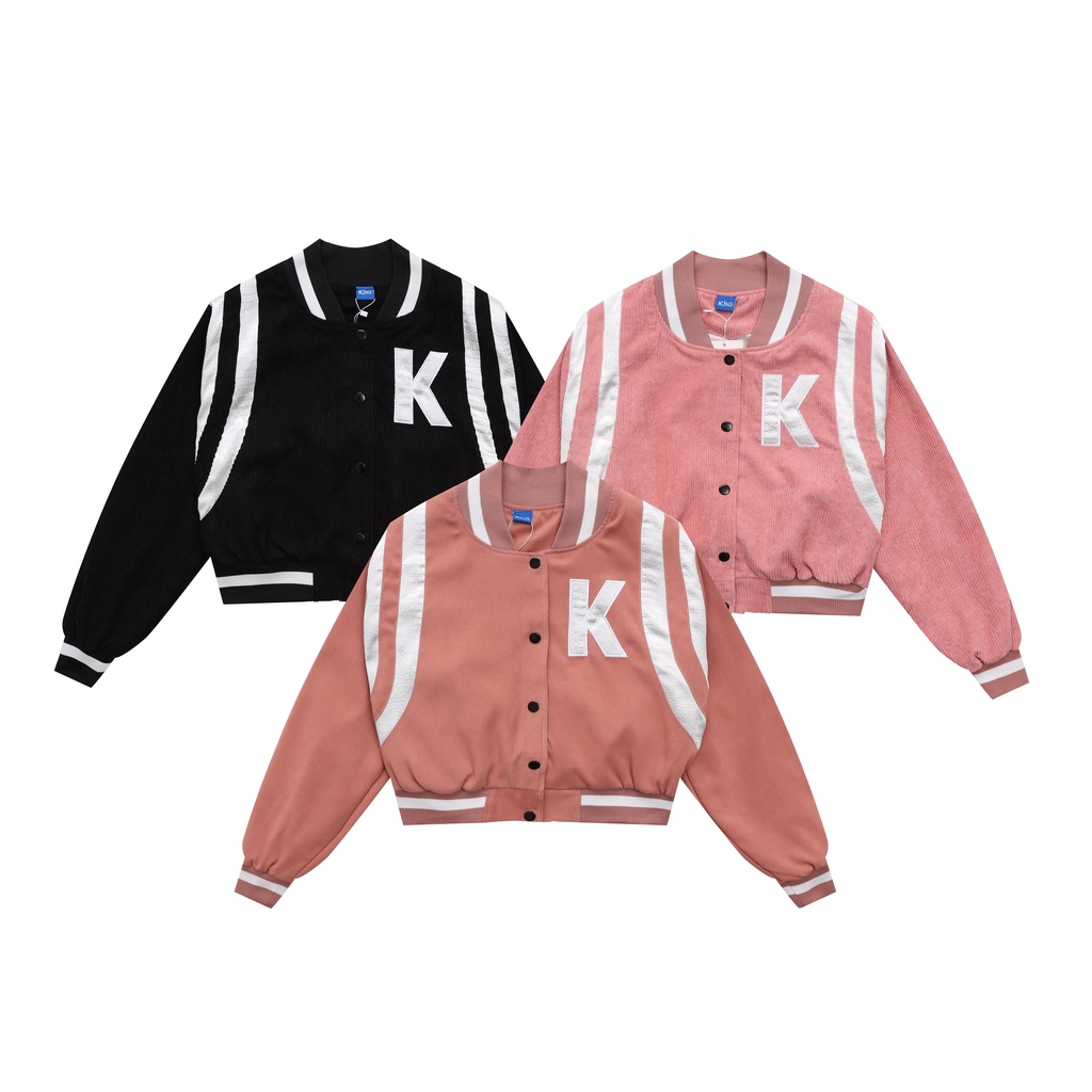 Áo Khoác Croptop Nữ Nhung Form - S1 - Màu Ruốc