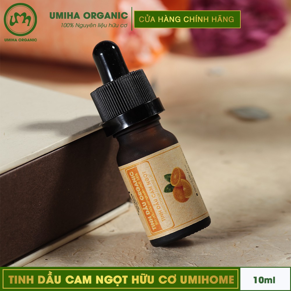 Tinh dầu Cam Ngọt hữu cơ UMIHA nguyên chất | Orange Essential Oil 100% Organic 10ml