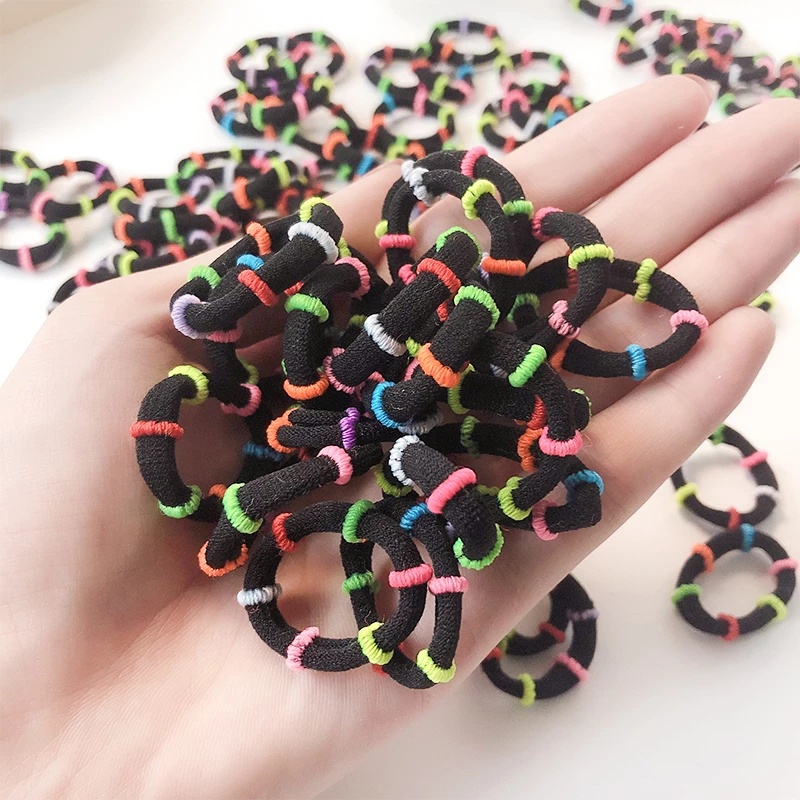 Set 50/100 Dây Buộc Tóc Co Giãn Đáng Yêu Cho Bé Gái