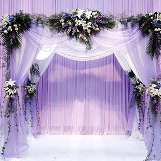 Chair Decor Backdrop Cover Organza Mỏng