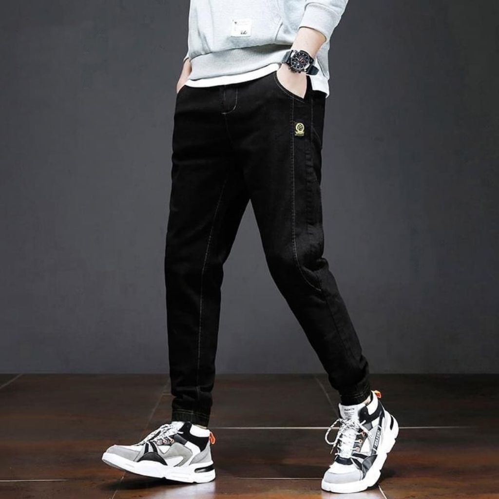 Quần Jean Nam Chất Bò XuMon Cao Cấp Ống Côn Jocger XM9072DR Co Dãn 4 Chiều | BigBuy360 - bigbuy360.vn