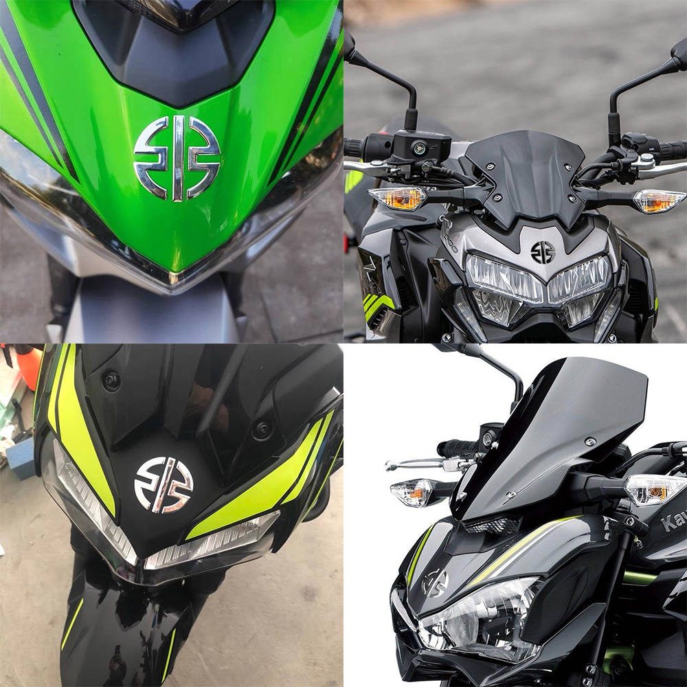 Logo 3D Dán Trang Trí Xe Mô Tô Kawasaki Ninja H2 Z900 Z800 H2R z125 Z250 z300 Z400 z650 z750