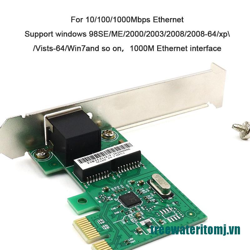 Card Mạng Pci-E 1000m Ethernet 10 / 100 / 1000m Ej45 Lan