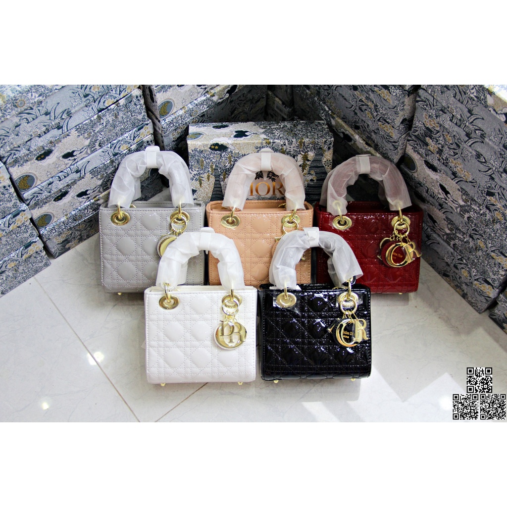 Túi Đeo Chéo 3ô Da Bóng Xích Vàng Cao Cấp Có Hộp Túi Xách Các Hãng