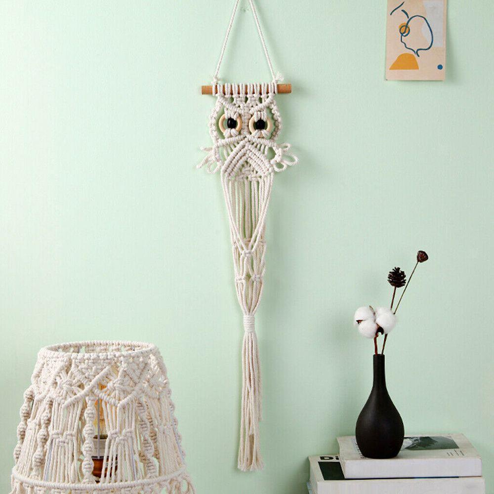 KUNHEV Phụ Kiện Treo Tường Trang Trí Hình Chim Cú Phong Cách Boho