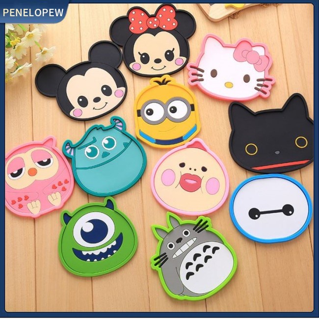 Pw 1 Cái Cốc / Cốc Thủy Tinh / Doraemon / Narmax / Minion / Hello Kitty / Chìa Khóa / Cốc Thủy Tinh / Tấm Lót PVC