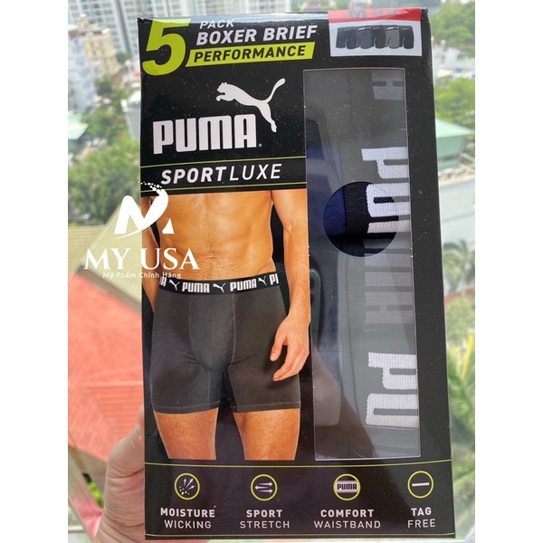 Quần lót nam❤️Set 5 Quần lót Puma Boxer từ Mỹ