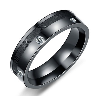 Nhẫn đính hạt sang trọng số la mã phong cách âu mỹ - NN90