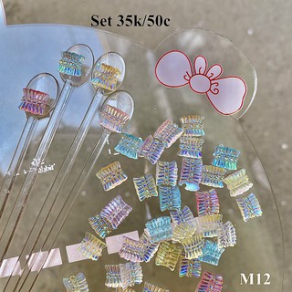 Charm nơ design móng Hàn Quốc (set 50 chiếc)