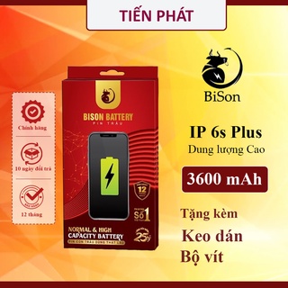 Pin bison Dung Lượng Cao 6s Plus 3600 mAh Bảo Hành 12 Tháng - tặng vít + keo dán - chính hãng