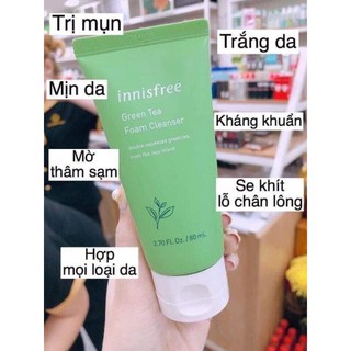 Sữa rữa mặt trà xanh #ìnnifre