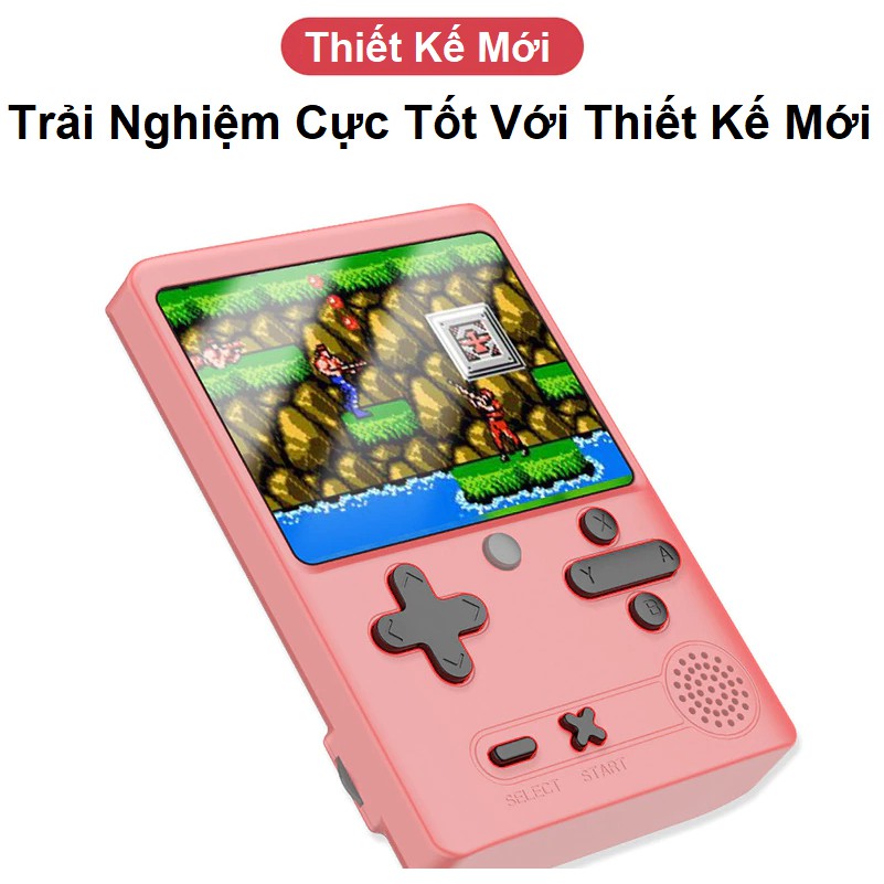 Máy Chơi Game Cầm Tay 500 in 1 - Máy Chơi Game Mini 4 Nút M6 - 8 Bít - 3"TFT - Bảo Hành 6 Tháng