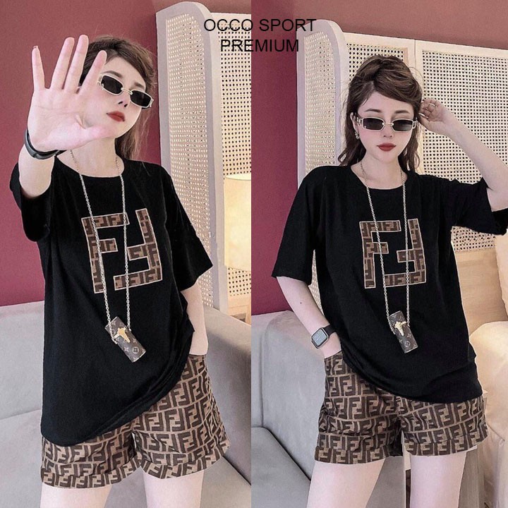Bộ đồ thể thao short nữ thời trang TT545 [HÀNG XUẤT NHẬT-HÀN QUỐC]