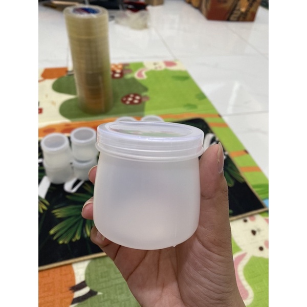 Sỉ 100c- hủ sữa chua HD trắng sữa đục + nắp sữa chua trắng sữa Hd 100ml/ 120ml/160ml