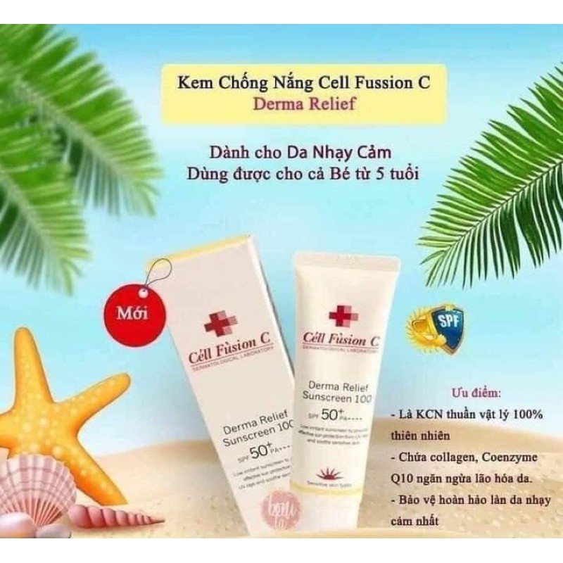 Kem Chống Nắng Cell Fusion C Derma Màu Vàng Hàn Quốc