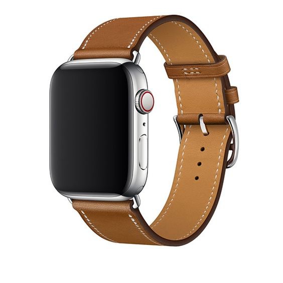 Dây da Apple Watch SE 6 5 Band 44mm Iwatch Series 4 3 2 1, dây đồng hồ thông minh T500, HW12