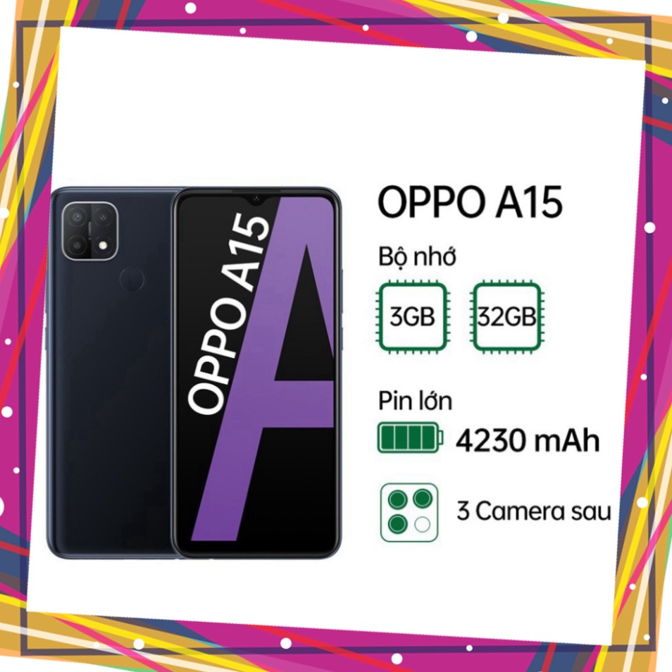 Điện thoại OPPO A15 (3GB/32GB) - Fullbox Nguyên Seal Chính Hãng  -Điện thoại giá siêu ưu đãi