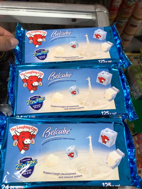 Phô mai vuông BELCUBE vị sữa 125g 24 viên mẫu mới date 8/2023