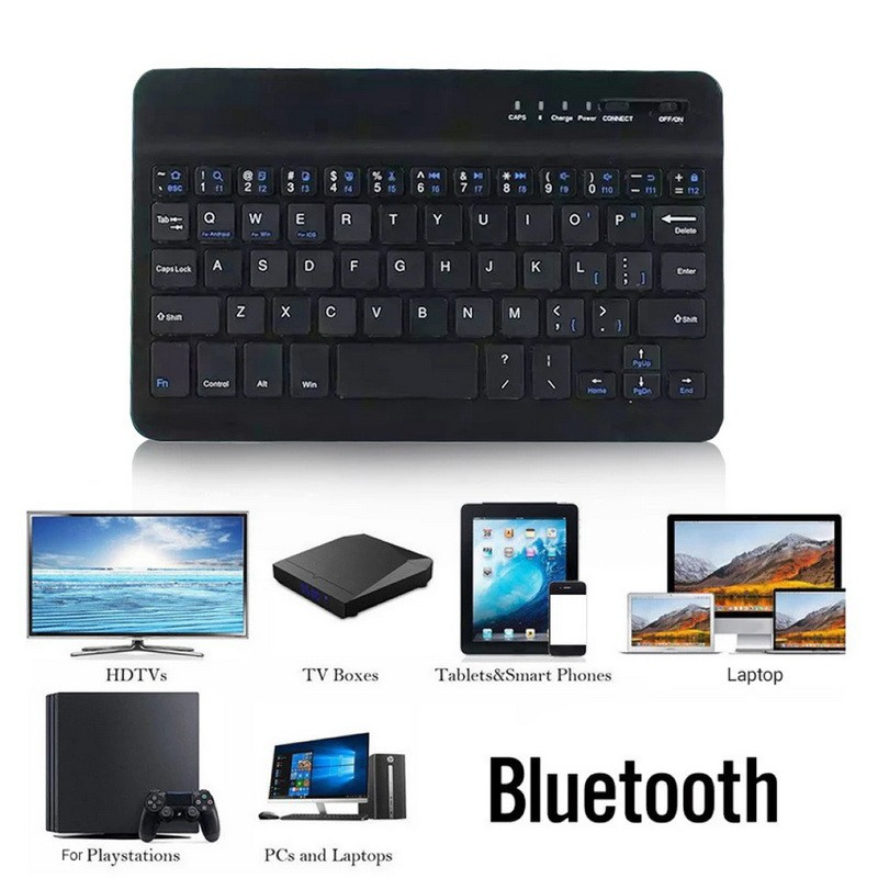 primitive  Mini Slim Bluetooth Wireless Keyboard External Keyboard For IPad Tablet 