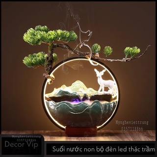 Thác Suối Trầm Hương Đèn Led Decor