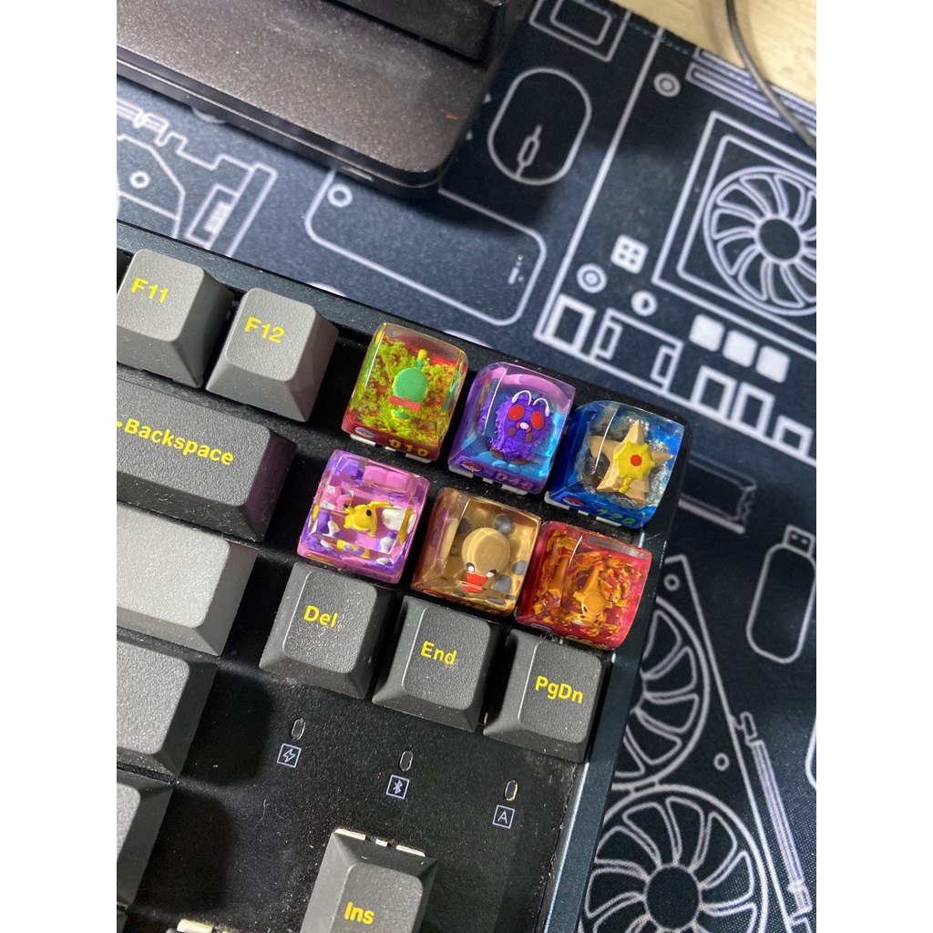 Keycap resin pokemon - nút bàn phím cơ - artisan