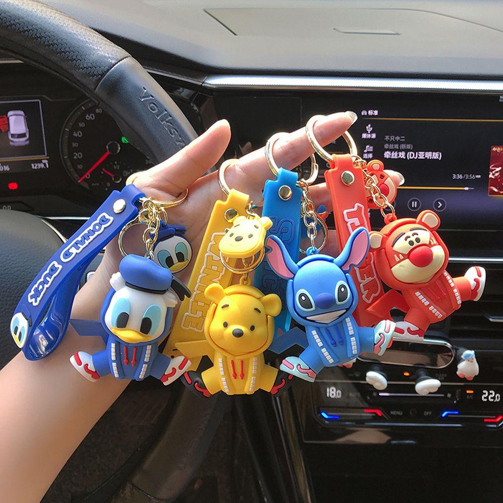 LANFY Móc Khóa Hình Chuột Mickey Stitch Dễ Thương