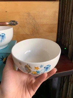 Bộ 2 chén in hình cá ngựa