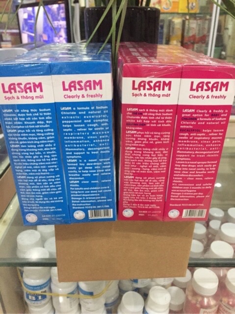 Lasam xit mũi 70 mL cho trẻ em và người lớn