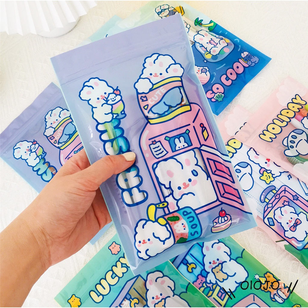 Dễ Thương Túi Zip Đựng Mặt Nạ Hình Thỏ Đáng Yêu