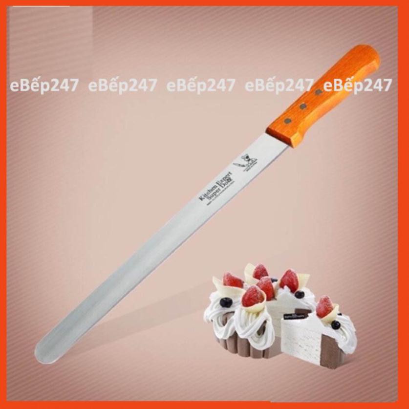 [Siêu rẻ+Freeship] Dao cắt bánh không răng cưa bằng thép không gỉ cao cấp 42cm - eBếp247