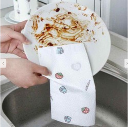 FreesHip ⚡️XẢ KHO⚡️ Cuộn giấy lau đa năng 220 tờ hàng loại 1 lau tay lau bếp siêu mịn sin dai