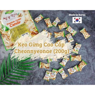 Combo 4 gói kẹo gừng Candy Hàn quốc(bịt 200gr)