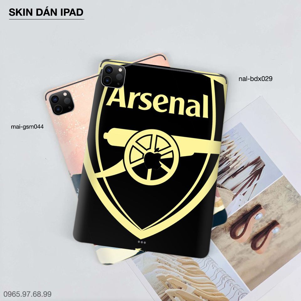 Skin dán iPad in hình Arsenal - BDbộ 029 (inbox mã máy cho Shop)