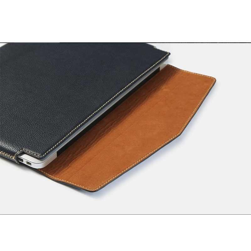 Bao Da Thật Macbook Chính Hãng Toni Màu Đen Full Size 11-16" | BigBuy360 - bigbuy360.vn