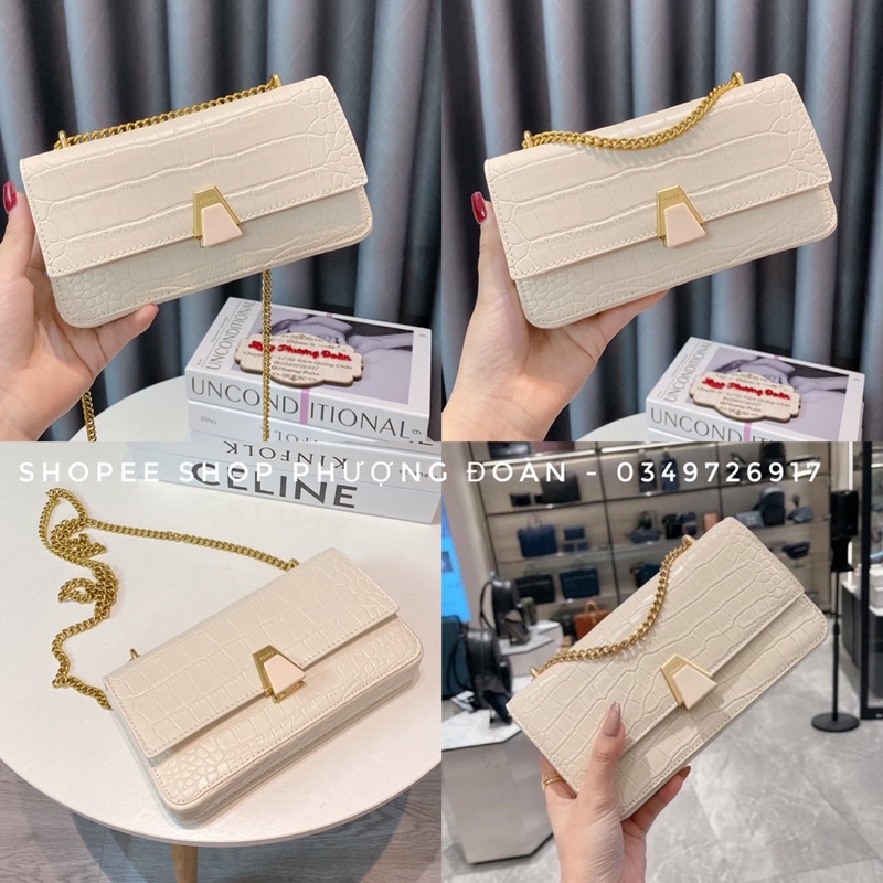 Túi P.D.R.O da rắn Mã 009 size 18cm khoá đá mới ko hộp