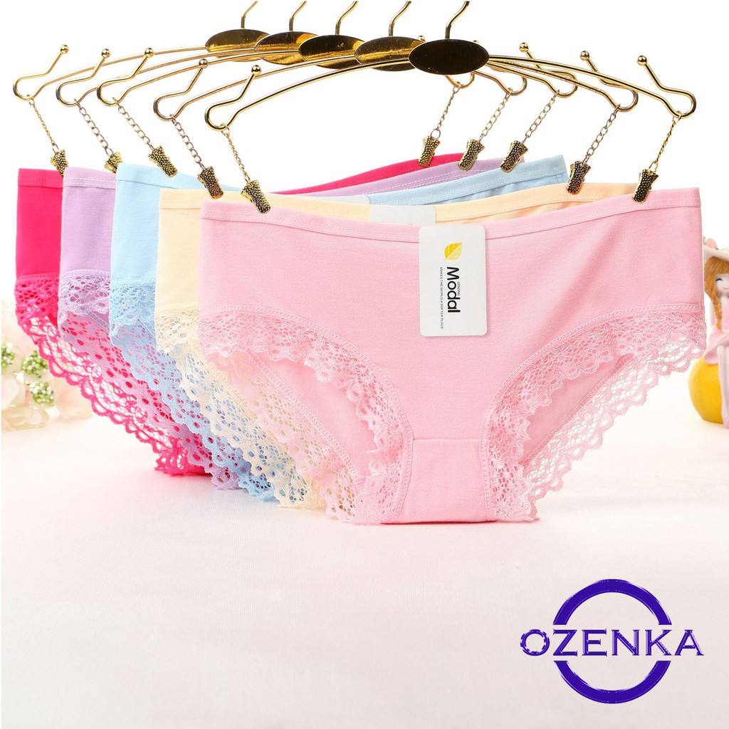 QUẦN LÓT PHỐI REN DỄ THƯƠNG XUẤT MỸ GIÁ RẺ MODAL 051