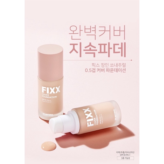 Kem nền So Natural Fixx Cover Foundation SPF30 PA++ Slom Cover Fit 32ml