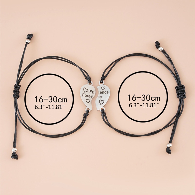 Set 2 Vòng Tay Bện Dây Cho Cặp Đôi / Bạn Thân