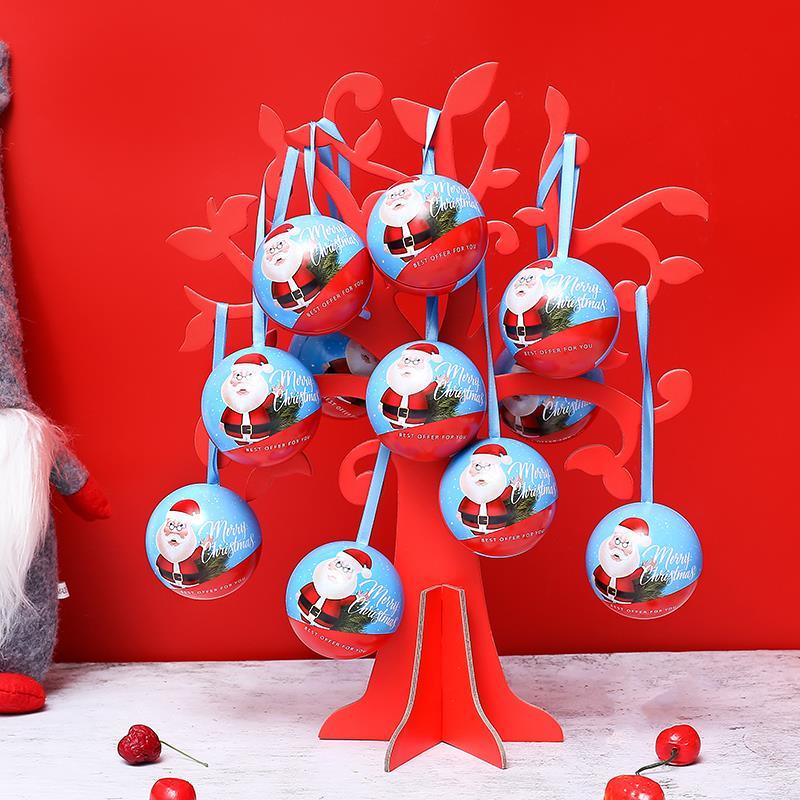 Hộp Đựng Kẹo Bằng Thiếc Hình Ông Già Noel / Người Tuyết Dễ Thương Có Thể Tháo Rời Trang Trí Cây Thông Giáng Sinh Ốp