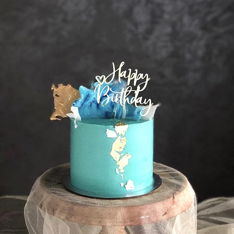Topper Trang Trí Bánh Kem Chữ happy birthday
