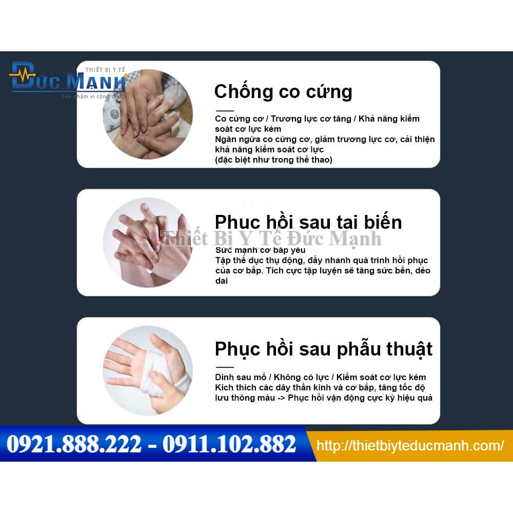 Găng tay robot tập phục hồi bàn tay cho người tai biến, liệt - Máy tập tay