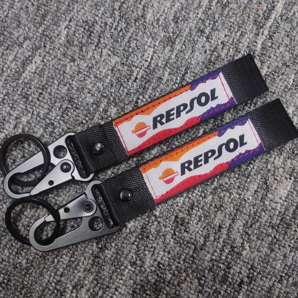 [New]Móc chìa khóa vải 16x2.5 Ohlins Repsol Police Vespa