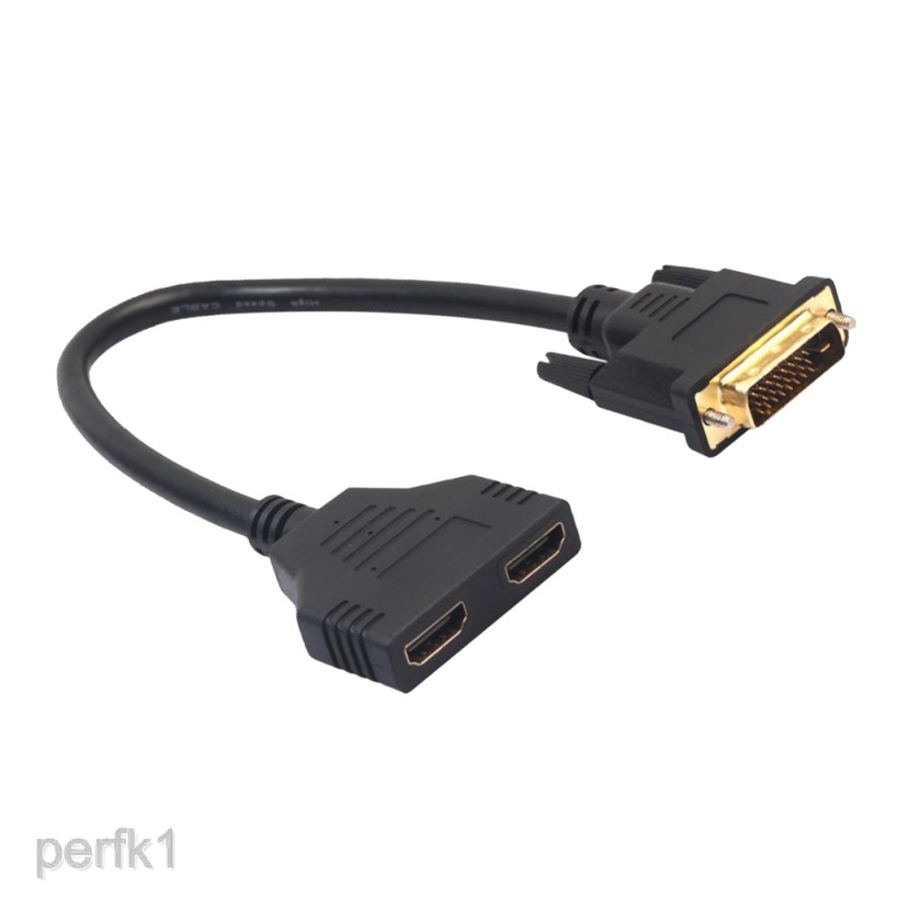 Cáp tách từ 1 cổng Male sang 2 cổng HDMI Female cho PC màn hình