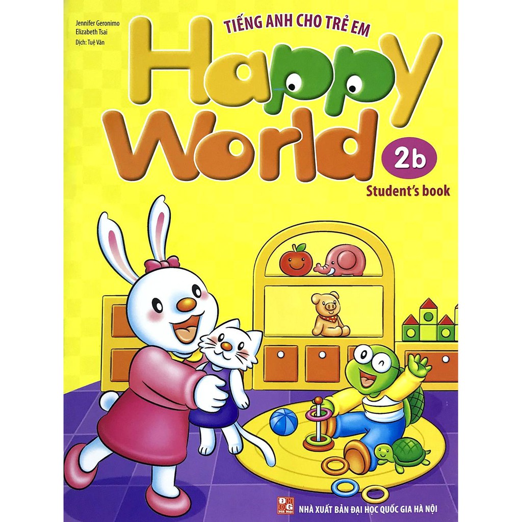 Sách - Tiếng Anh Cho Trẻ Em - Happy World - 2 (Bộ 2 quyển, 1 sổ tay, 1 đĩa DVD) (2 bộ lẻ tùy chọn)