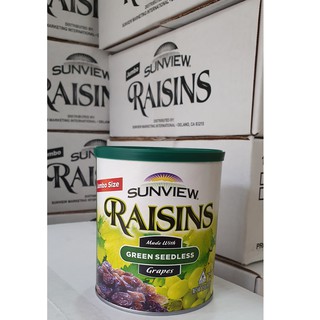 Nho xanh khô không hạt Mỹ Siêu Ngon Sunview Raisins 425g/hộp (Date mới nhất 4/2021)