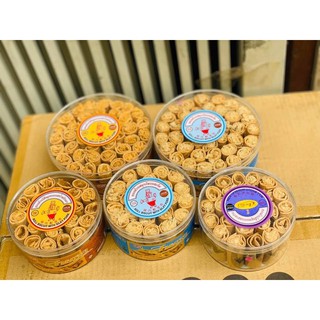 Bánh quế cuộn chà bông