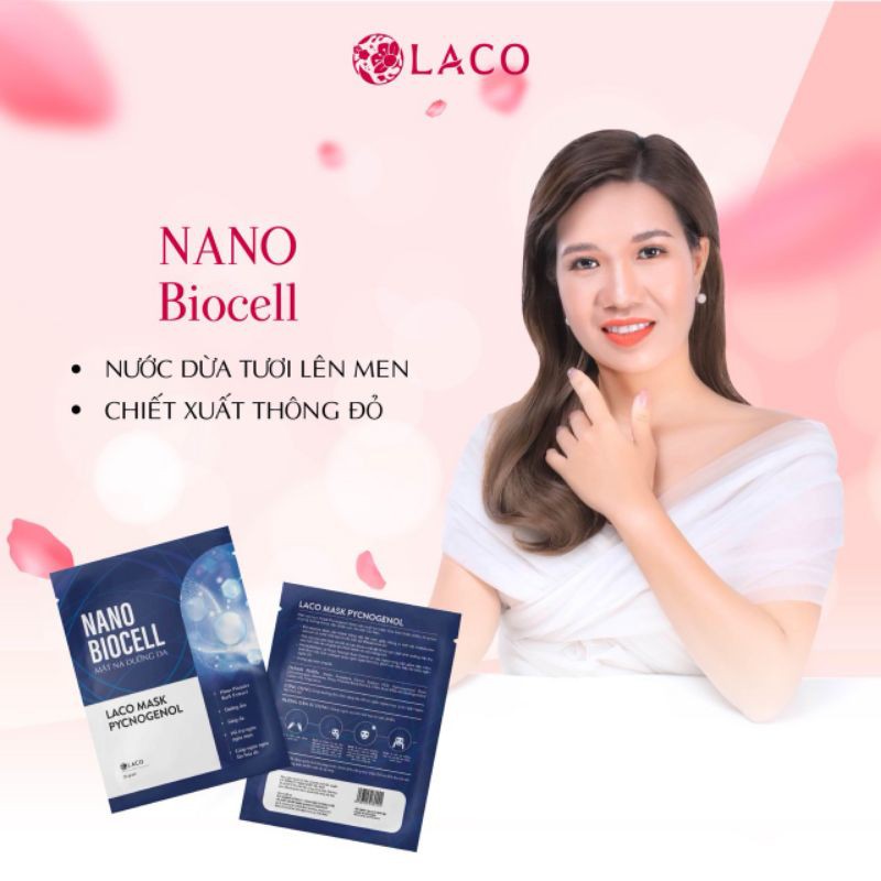 Mặt nạ nano Biocell Laco – Mặt nạ sinh học dưỡng ẩm sáng da ngừa mụn - BÁN HÀNG CHÍNH HÃNG