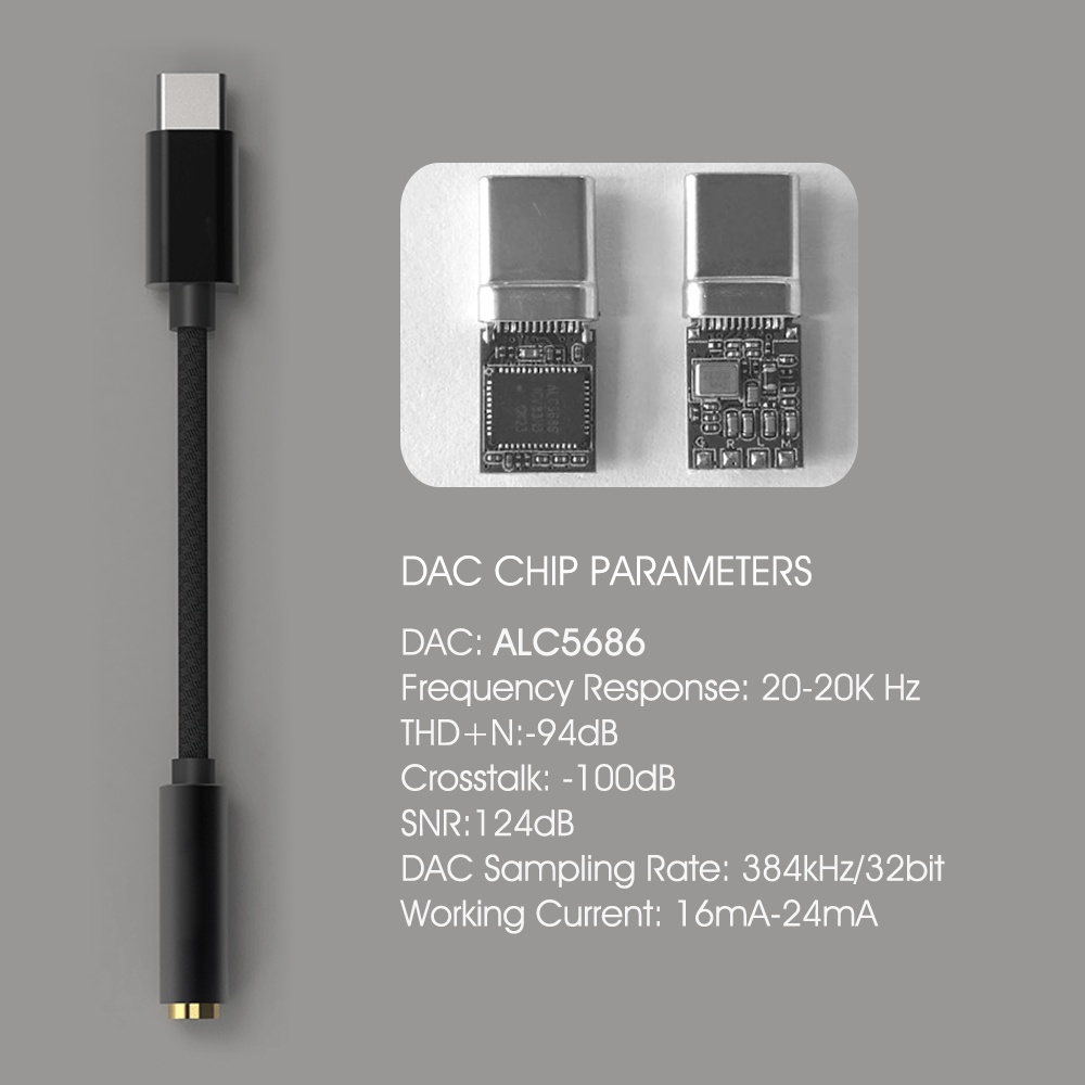 Cáp Chuyển Đổi Âm Thanh Type-C Sang 3.5mm Mạ Vàng / Bạc Cho Máy Tính Bảng Android
