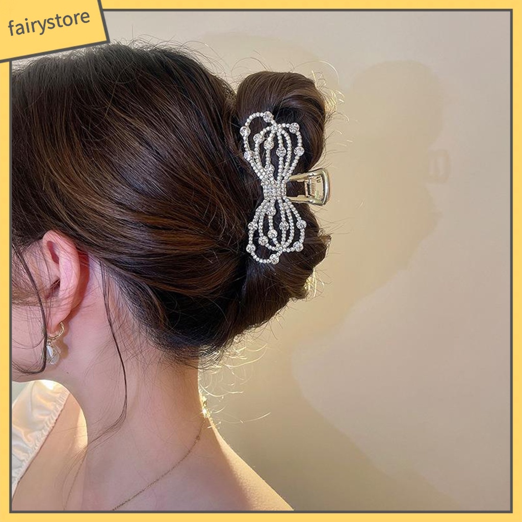 Kẹp Tóc Nơ Đính Ngọc Trai Giả Phong Cách Hàn Quốc Dành Cho Nữ